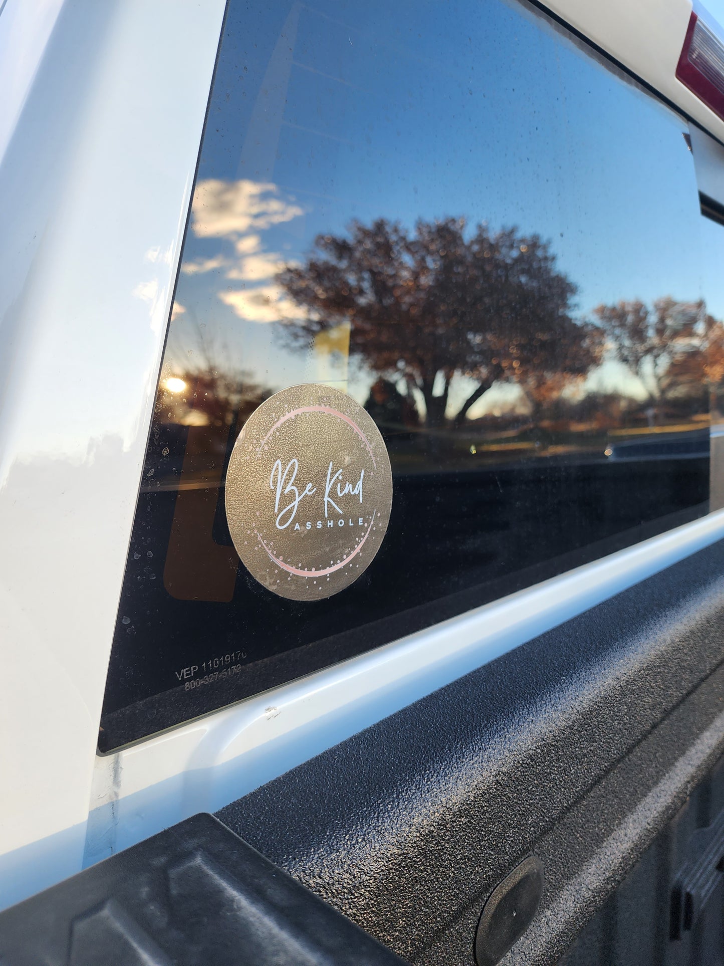 Be Kind Asshole- 4x4 Clear sticker