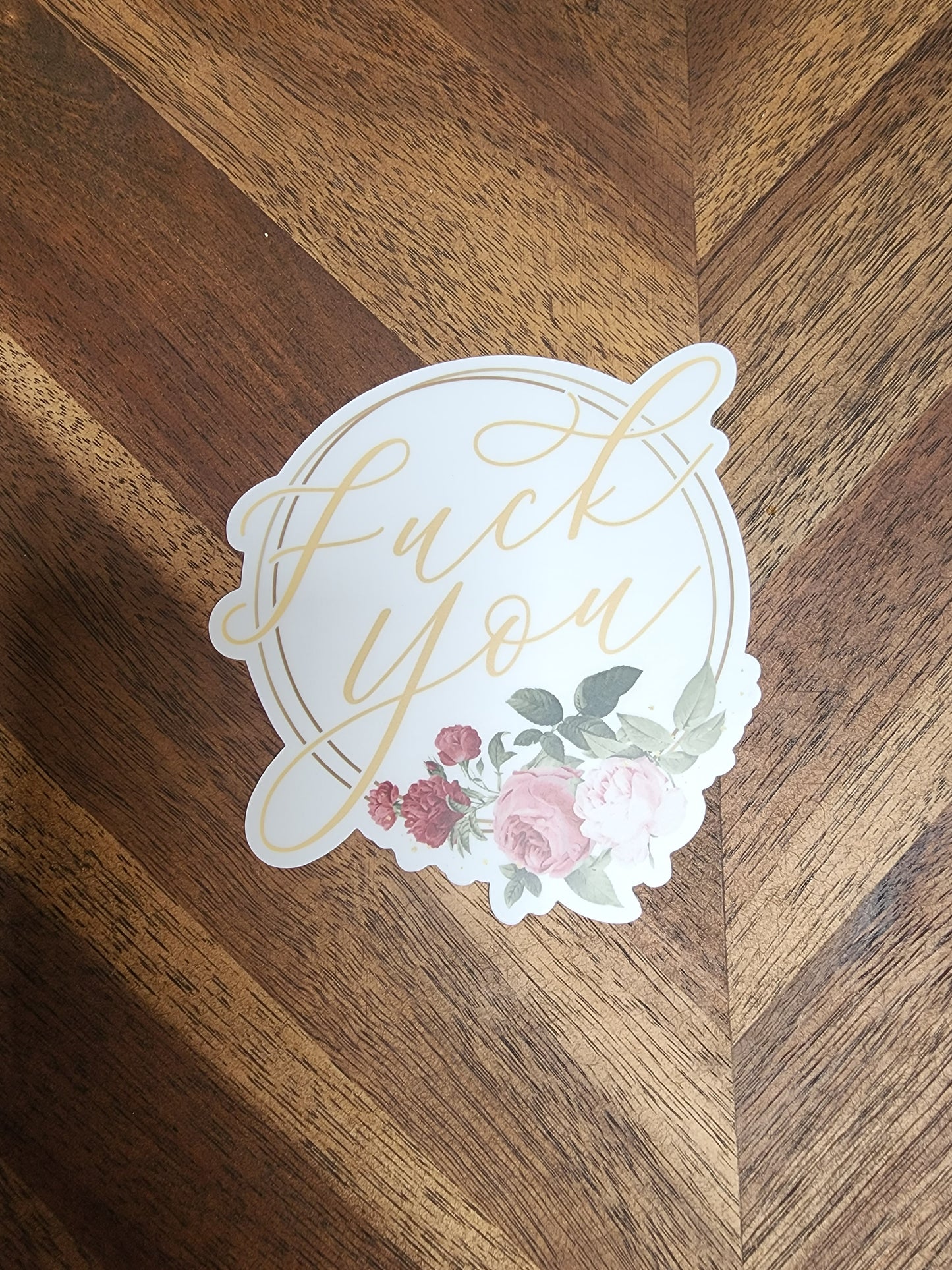 Fuck you- 4x4 sticker