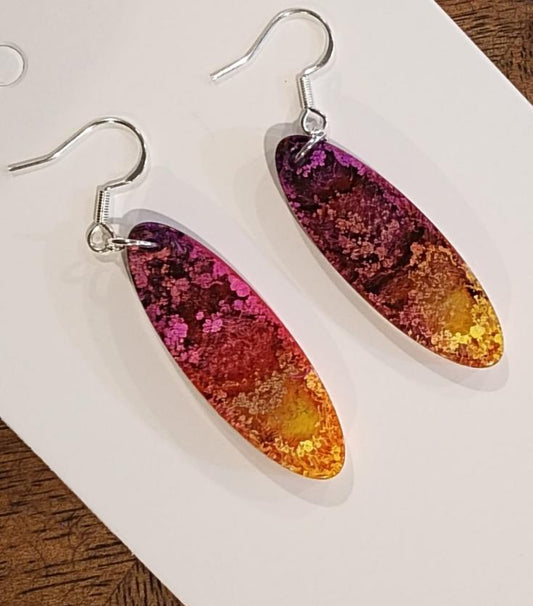 Colorful artsy earrings