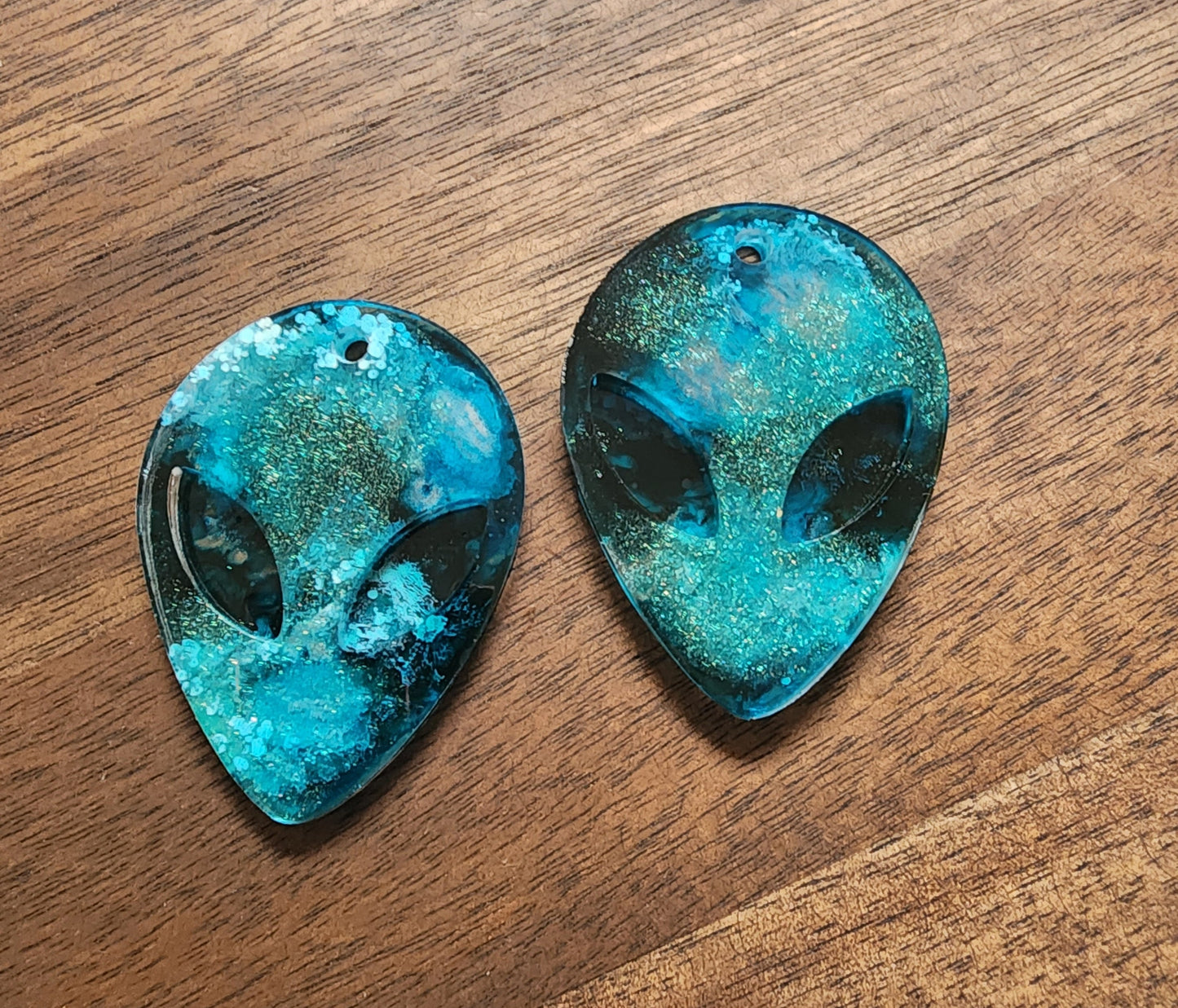 Alien earrings