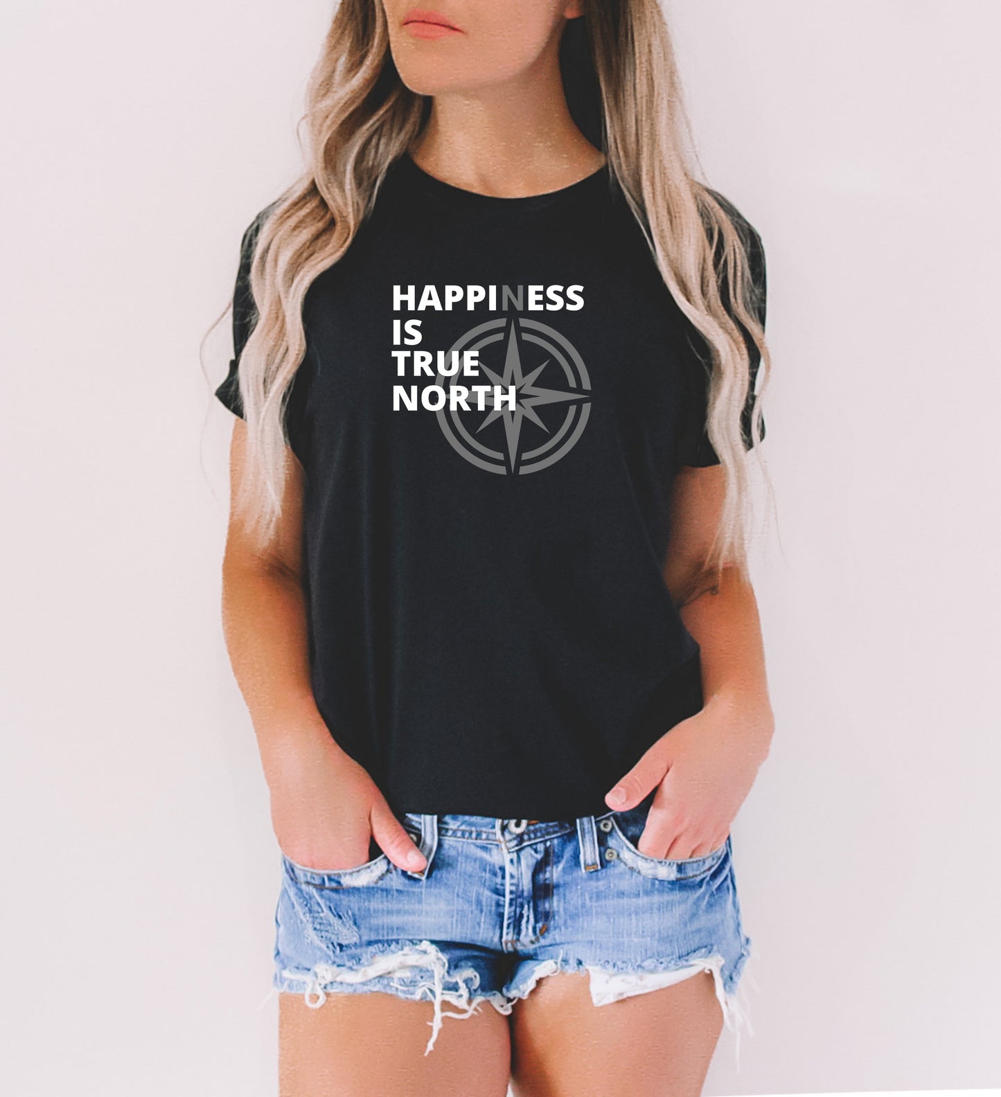 Happiness is true north- Unisex triblend