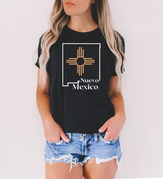 Nuevo Mexico copper foil Tee- Unisex Triblend